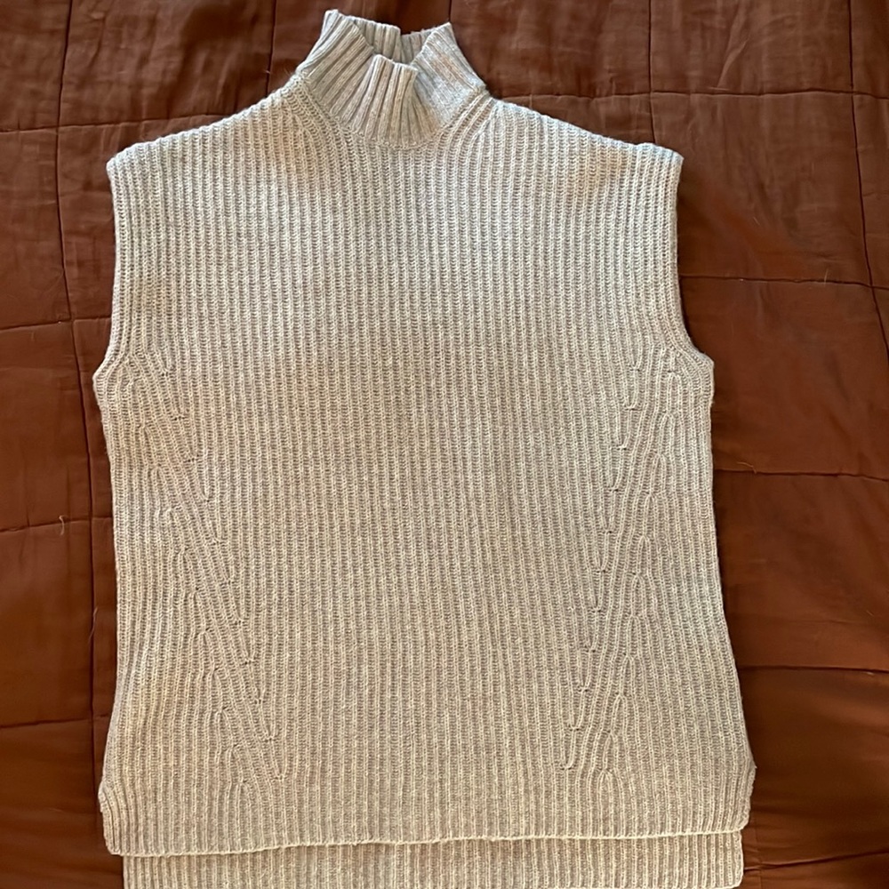 Ganni mock turtle oversized sweater vest